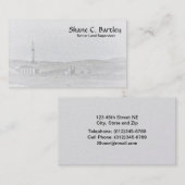 Ölplattform-und Öl-Pumpanlage-Visitenkarte Visitenkarte (Vorne/Hinten)