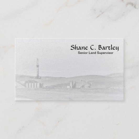 Ölplattform-und Öl-Pumpanlage-Visitenkarte Visitenkarte (Vorderseite)