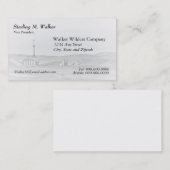 Ölplattform und Öl-Pumpanlagen (eine mit Seiten Visitenkarte (Vorne/Hinten)