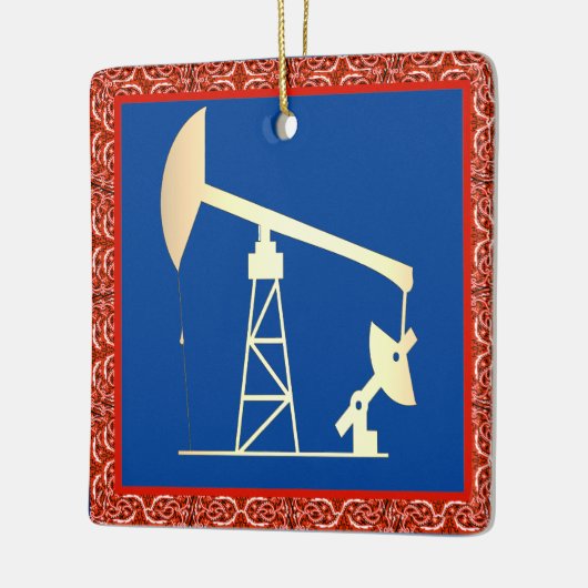 Ölpumpe Jack Weihnachtsgeschmack Keramik Keramikornament (Links)