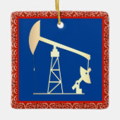 Ölpumpe Jack Weihnachtsgeschmack Keramik Keramikornament (Vorderseite)