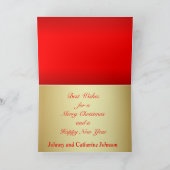 Ölpumpen Jack Frohe Weihnachtsgrüße Karte (Innenseite)