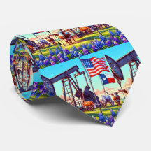 Ölpumpen Jack Texas American Flag Longhorn Steer