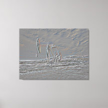 Ölpumpenanlage (Pump-Jack) (Embossed Look)