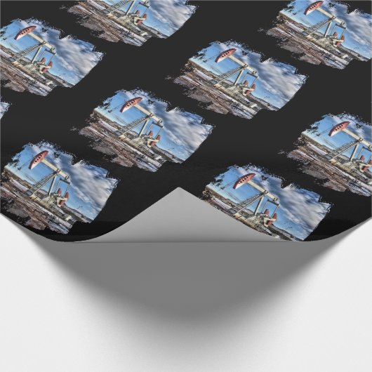 Ölquelle Geschenkpapier (Ecke)