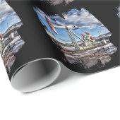 Ölquelle Geschenkpapier (Rolleneckpunkt)