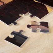 Ölquelle-Pumpen-Jack-Sonnenaufgang Puzzle (Seite)