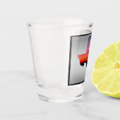 Ölquelle-Pumpen-Jack-Texas-Form Schnapsglas (Links)