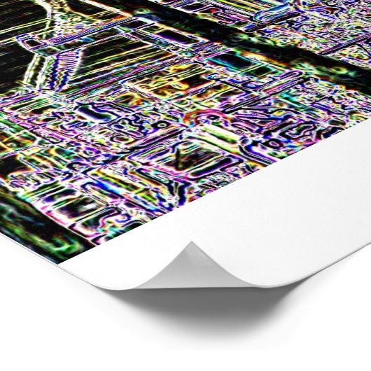 Ölraffinerie Poster (Ecke)