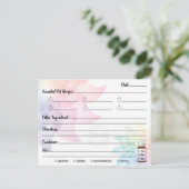 Ölrezeptkarte Postkarte (Stehend Vorderseite)