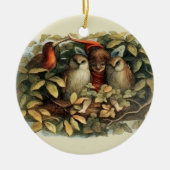 Öls und Elf Fairies - Illustration zur Natur Keramik Ornament (Vorne)