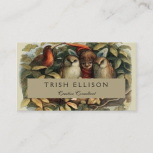 Öls und Elf Fairies - Illustration zur Natur Visitenkarte