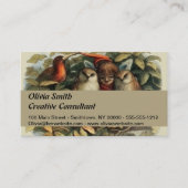 Öls und Elf Fairies - Illustration zur Natur Visitenkarte (Vorderseite)