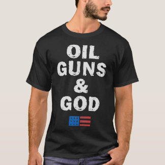 Ölschieber, Gott, der Ölbohrinsel T-Shirt