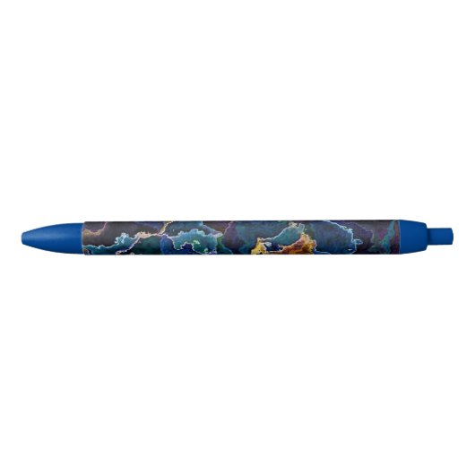 Ölschwarzer Tintenstift Kugelschreiber (Vorderseite)