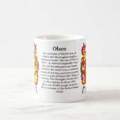 Olsen-Familien-Wappen Tasse (Mittel)