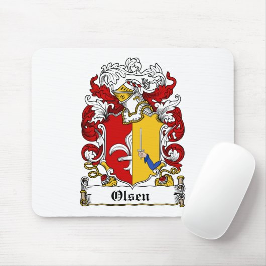 Olsen-Familienwappen Mousepad (Mit Mouse)