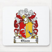 Olsen-Familienwappen Mousepad (Vorne)