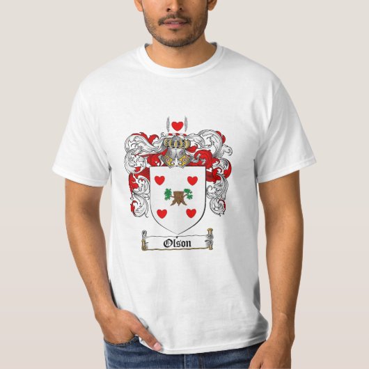 Olson-Familienwappen - Olson-Wappen T-Shirt (Vorderseite)