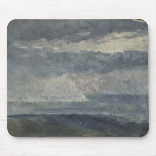 Ölstudie über Wolken - klassischer atmosphärischer Mousepad (Vorne)