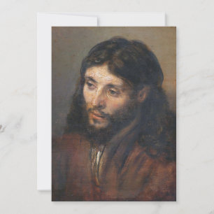 Ölstudie von Rembrandt Feiertagskarte