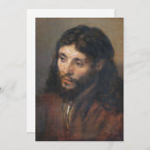 Ölstudie von Rembrandt Feiertagskarte (Vorne/Hinten)