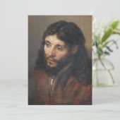 Ölstudie von Rembrandt Feiertagskarte (Stehend Vorderseite)