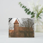Olsztyn Mittelalterliches Gotisches Schloss - Post Postkarte (Stehend Vorderseite)