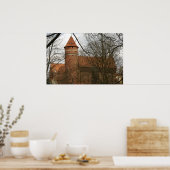 Olsztyn Mittelalterliches Gotisches Schloss Poster (Küche)