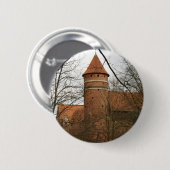 Olsztyn Mittelalterliches Gotisches Schloss - Scha Button (Vorne & Hinten)
