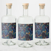 Ölteppich Alkoholflaschenetikett (Flaschen)