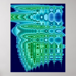 Ölteppich auf Waschbrett Poster