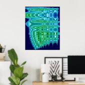 Ölteppich auf Waschbrett Poster (Heimbüro)