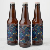 Ölteppich Bierflaschenetikett (Flaschen)