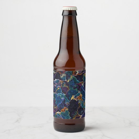 Ölteppich Bierflaschenetikett (Vorderseite)