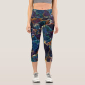 Ölteppich Capri Leggings (Vorderseite)