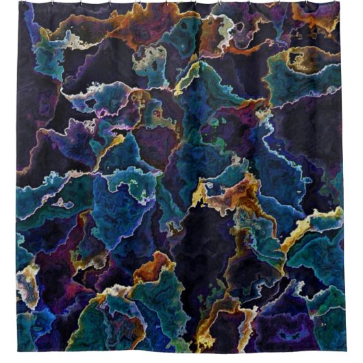 Ölteppich Duschvorhang (Vorderseite)