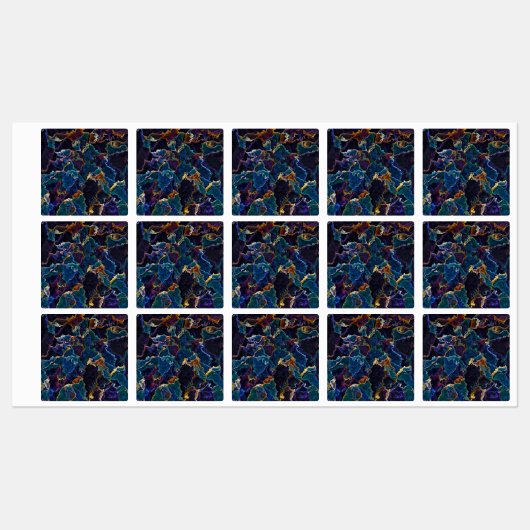 Ölteppich Etiketten (Blatt)