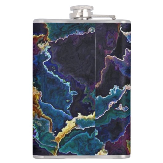 Ölteppich Flachmann (Rückseite)