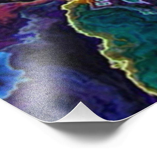 Ölteppich-Foto Fotodruck (Ecke)