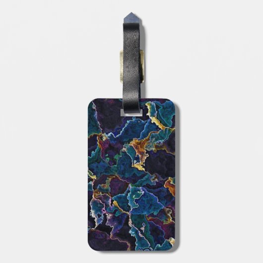 Ölteppich Gepäckanhänger (Rückseite vertikal)