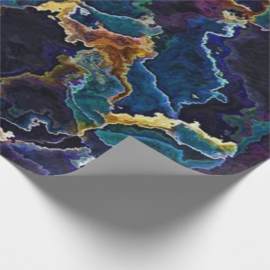 Ölteppich Geschenkpapier (Ecke)