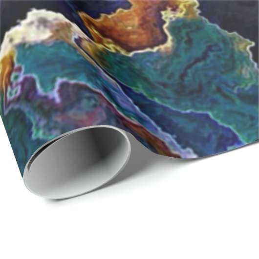 Ölteppich Geschenkpapier (Rolleneckpunkt)