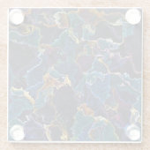 Ölteppich Glasuntersetzer (Rückseite)