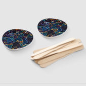 Ölteppich-Handfan Fächer (Non-assembled)