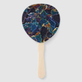 Ölteppich-Handfan Fächer (Rückseite)