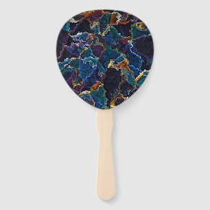 Ölteppich-Handfan Fächer