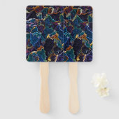 Ölteppich-Handfan Fächer (Vorne und Hinten)