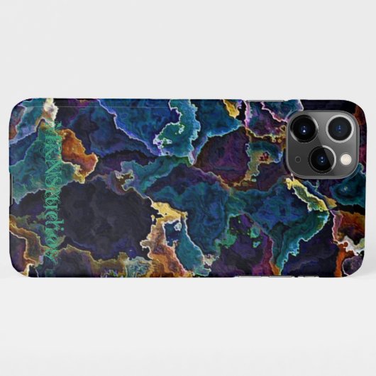 Ölteppich iPhone Hülle (Rückseite (Horizontal))