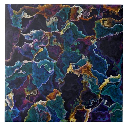 Ölteppich Keramik Fliese (Vorderseite)